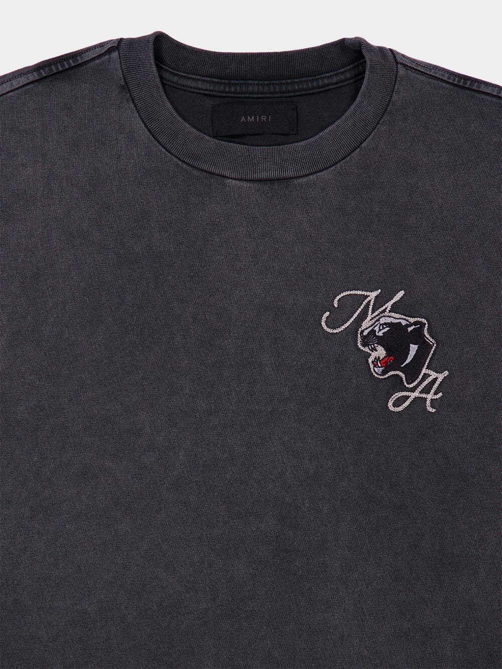 Anthracite Grey Logo Embroidered T-Shirt