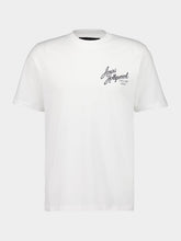Amiri Ivory Hollywood Logo Cotton T-Shirt