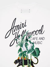 Amiri Ivory Hollywood Logo Cotton T-Shirt