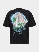 Amiri Black Oversized Hotel Print T-Shirt