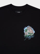 Amiri Black Oversized Hotel Print T-Shirt