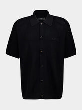 Amiri Black Crochet Mesh Shirt