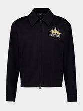 Amiri Black Zipped Starburst Cotton Blouson