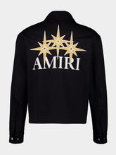 Amiri Black Zipped Starburst Cotton Blouson