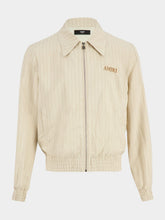 Amiri Alabaster Striped Viscose Blouson