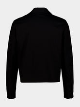 Amiri Black Script Collar Cotton Shirt Jacket