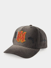 Amiri Black MA Outline Canvas Cap