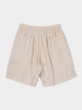 Amiri Alabaster Hollywood Silk Shorts