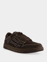 Amiri Brown Skel Leather Sneakers
