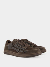 Amiri Brown Skel Leather Sneakers