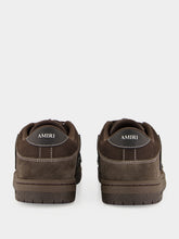 Amiri Brown Skel Leather Sneakers
