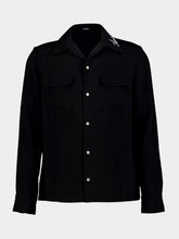 Amiri Black Round Pocket Dress Shirt