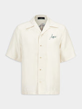 Amiri Alabaster Silk Amiri Hotel Bowling Shirt
