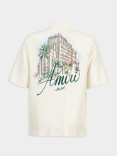 Amiri Alabaster Silk Amiri Hotel Bowling Shirt
