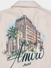 Amiri Alabaster Silk Amiri Hotel Bowling Shirt