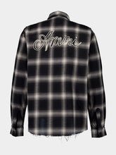 Amiri Black Swirl Flannel Shirt