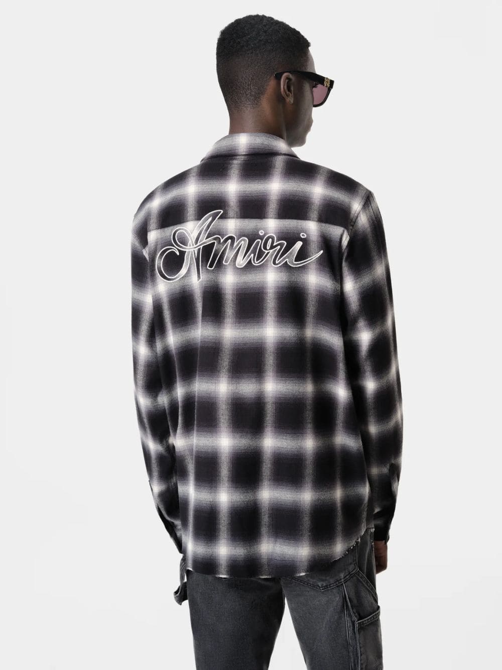 Black Swirl Flannel Shirt