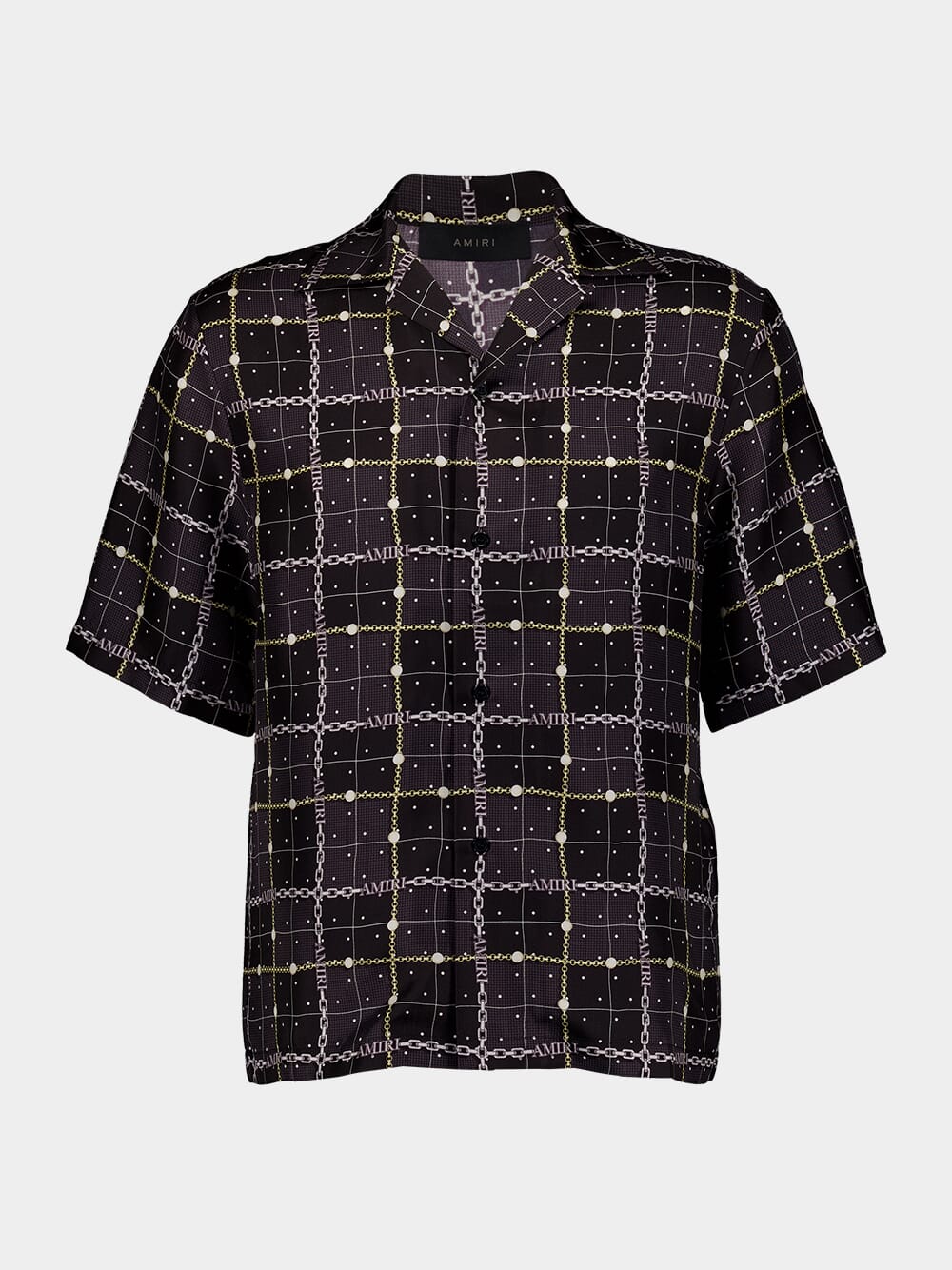 Silk Chain-Link Print Shirt