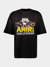 Amiri Black MA Eagle Oversized Cotton T-Shirt