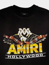 Amiri Black MA Eagle Oversized Cotton T-Shirt