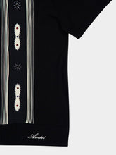 Amiri Black Stud Stripe Virgin Wool Shirt