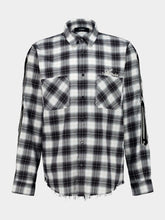 Amiri Black Bones Flannel Overshirt