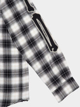 Amiri Black Bones Flannel Overshirt