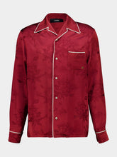 Amiri Terracotta Floral Jacquard Pajama Shirt