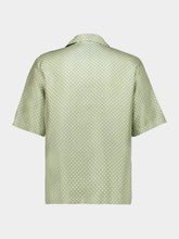 Amiri Green Tea Polka Dot Camp Silk Shirt