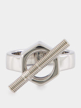 Marni Silver Sculptural Brass Ring
