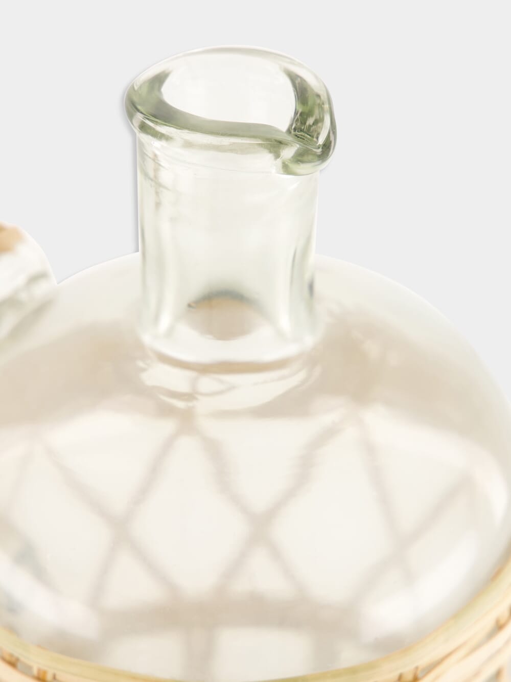 Glass Jug with Cane