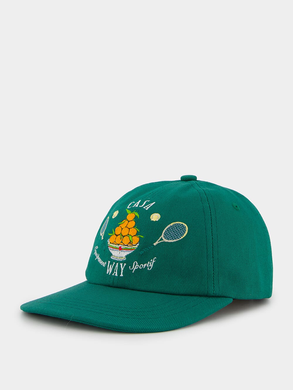 Casa Way Green Embroidered Cap