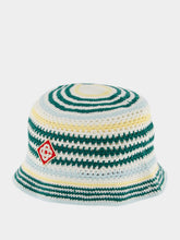 Casablanca Striped Crochet Bucket Hat
