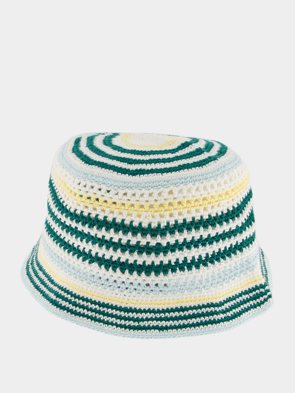 Striped Crochet Bucket Hat