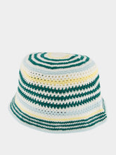 Casablanca Striped Crochet Bucket Hat