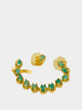 Fenomena Gold Emerald Tennis Ear Cuff
