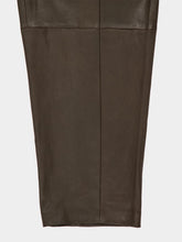 Stouls Grey Cocoa Bugsy Leather Barrel Pants