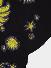 Paula Areta Black Sequin Embroidered Kaftan