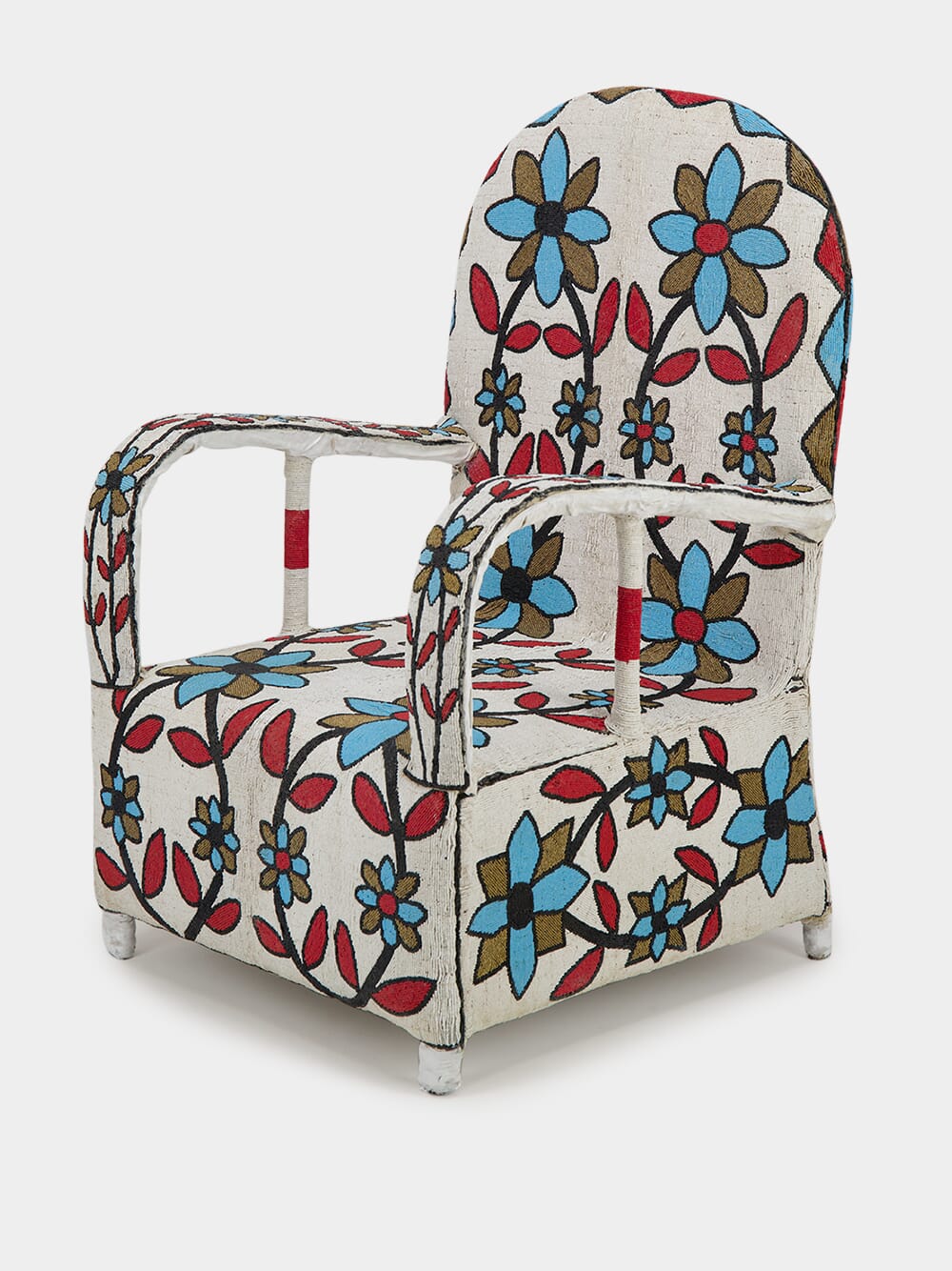 Recycled Beads Floral Armchair