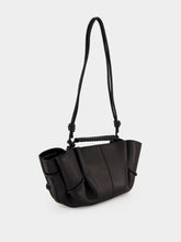 HEREU Black Arta Mini Pleated Crossbody Bag