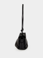 HEREU Black Arta Mini Pleated Crossbody Bag