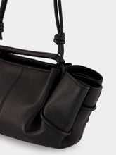 HEREU Black Arta Mini Pleated Crossbody Bag
