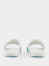 Casablanca Greco Wave Terry Embroidered Sliders