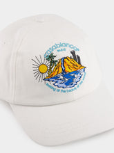 Casablanca White Oasis Embroidered Cotton Cap
