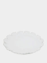Astier de Villatte Large Chou Dinner Plate with Fifteen Petals