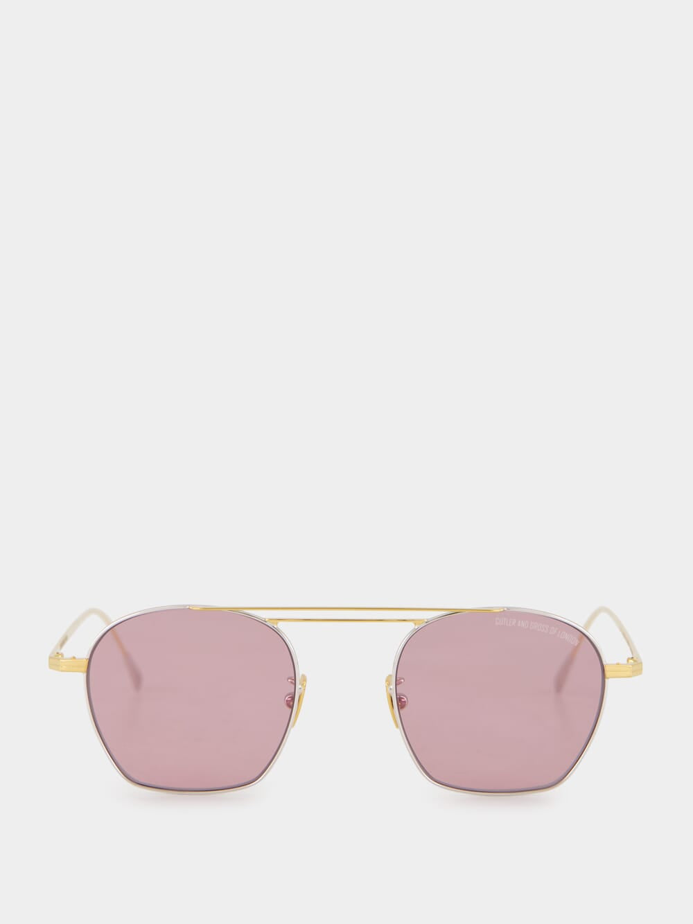 24k Rose Gold Octagonal Aviator Sunglasses