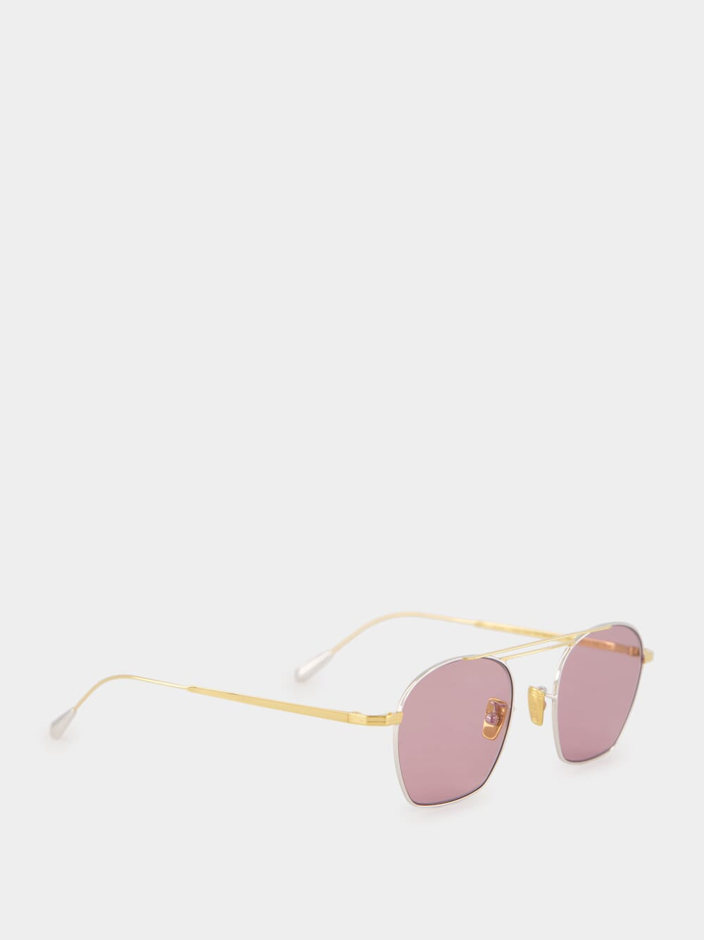 24k Rose Gold Octagonal Aviator Sunglasses