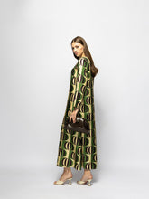 Paula Gray Modernchess Printed Silk Twill A-Line Dress