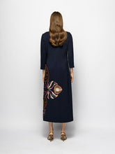 Paula Bellona Peacoat Sequin Embroidered Long Dress