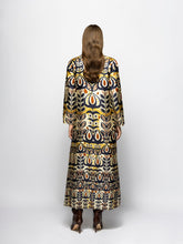 Paula Gray Wonderland Printed Silk Twill A-Line Dress